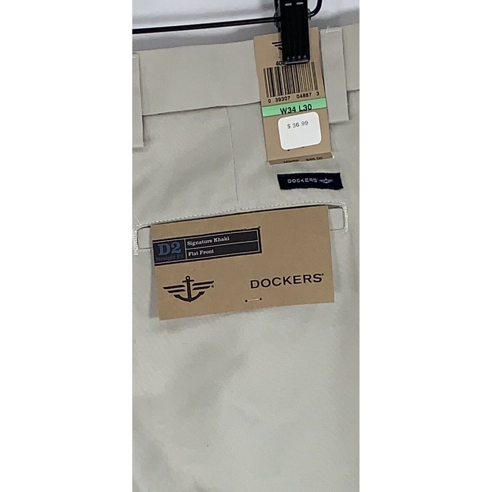 Dockers D2 Easy Khaki Mens Pants Straight Fit Size 42x32‎ Khaki NWT - Picture 4 of 7